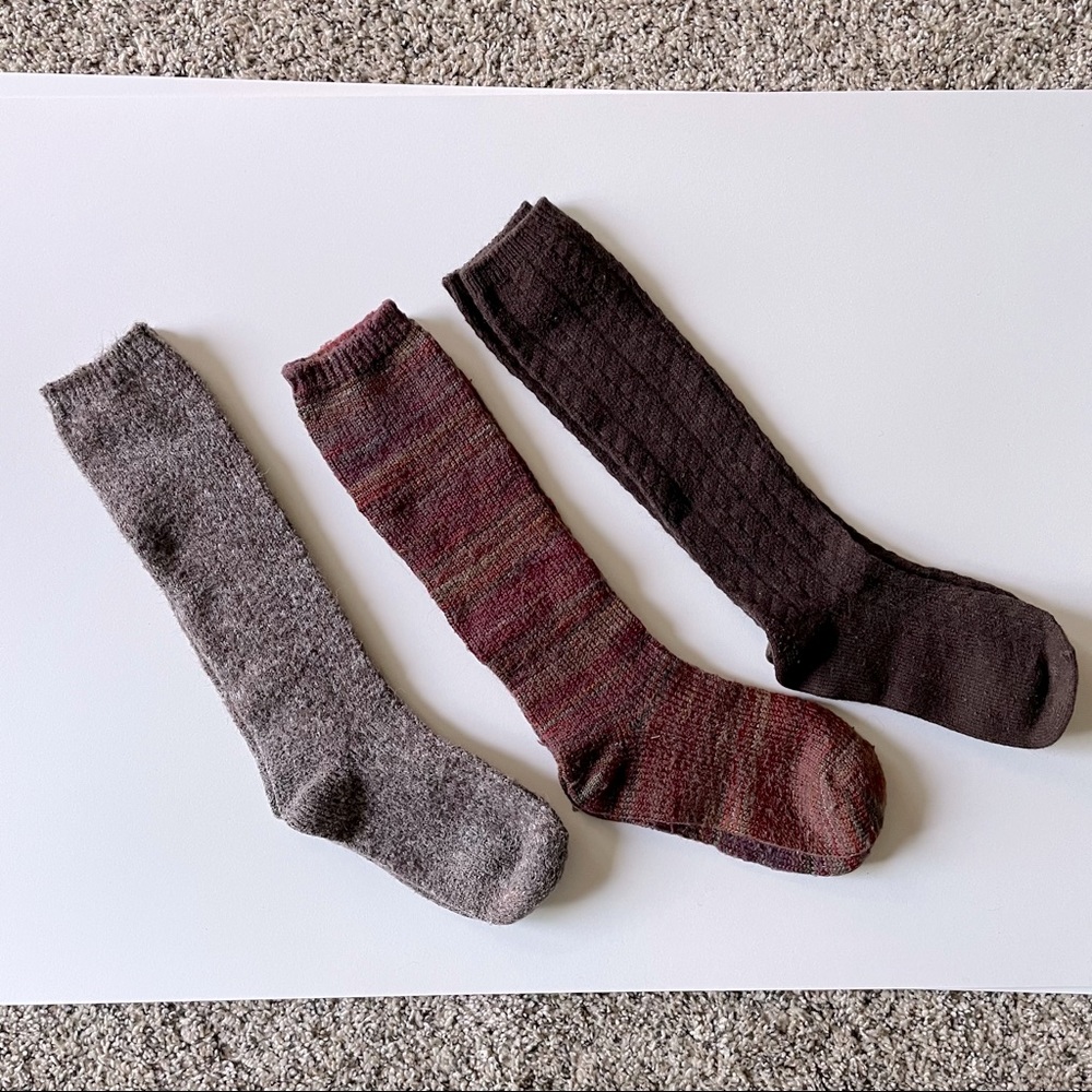 Winter knee high socks 3pk